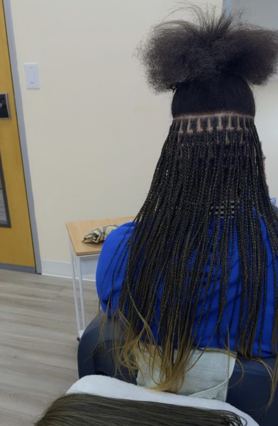 Real Divine Crown extra small knotless braids