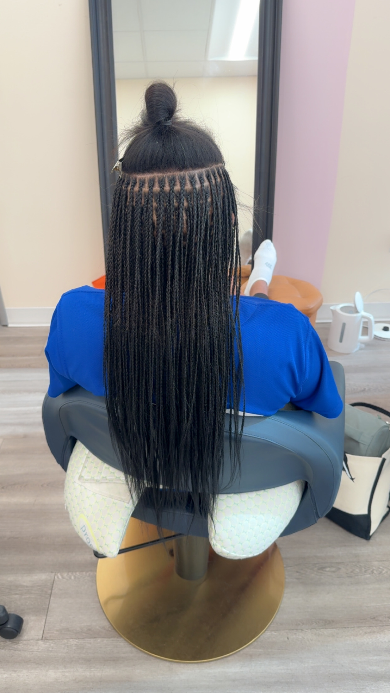 Real Divine Crown knotless braids