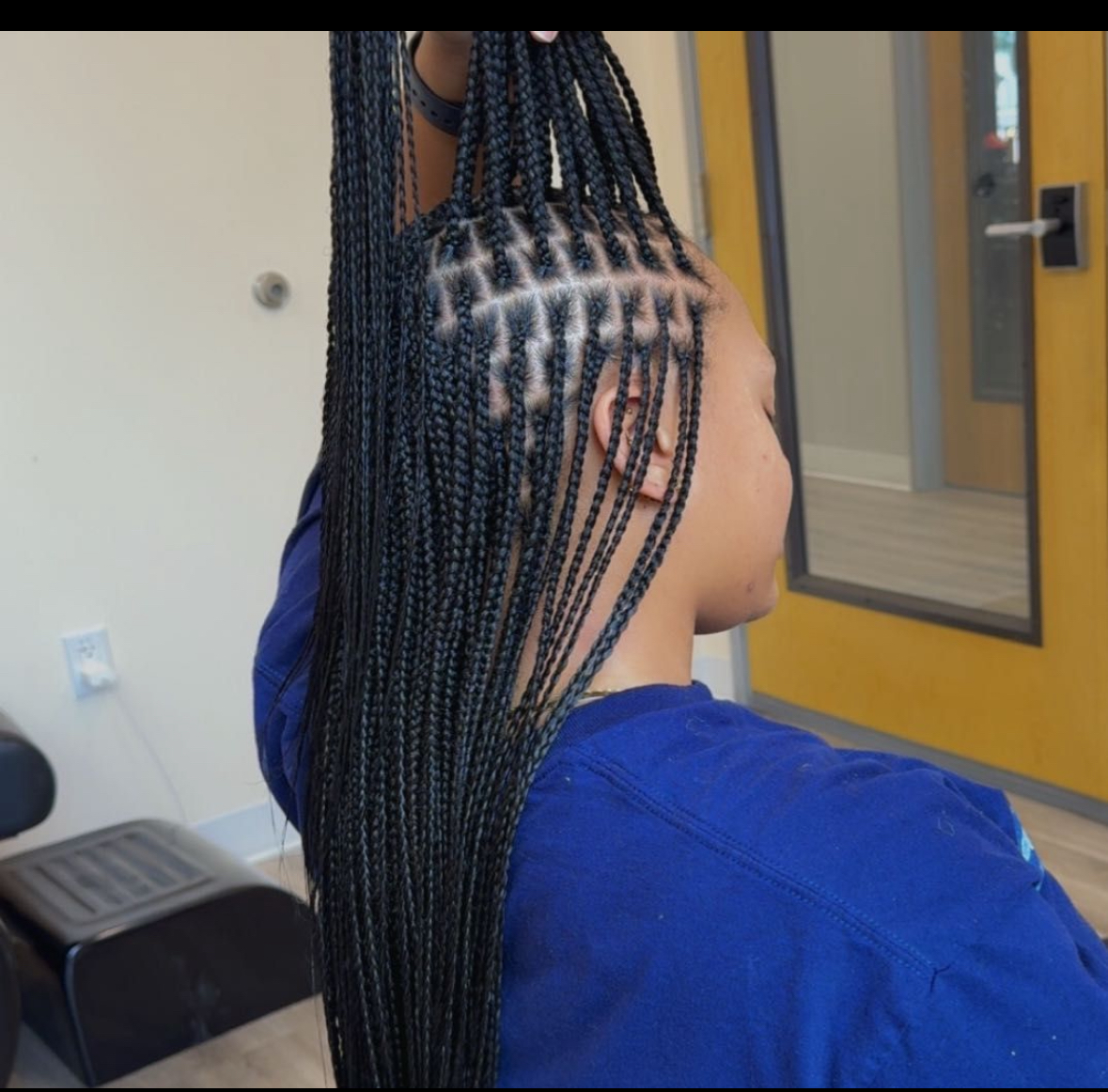 Real Divine Crown braid parting and construction